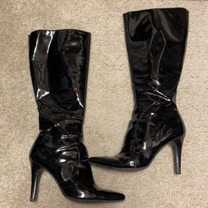 Nine West patent leather boots